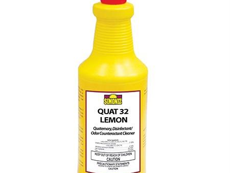 Simoniz Quat 32 Lemon Disinfectant & Odor Counteractant(Qt.) Online Hot Sale