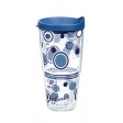 Fiesta® Dots Lapis 24 oz Tumbler with Blue Lid Hot on Sale