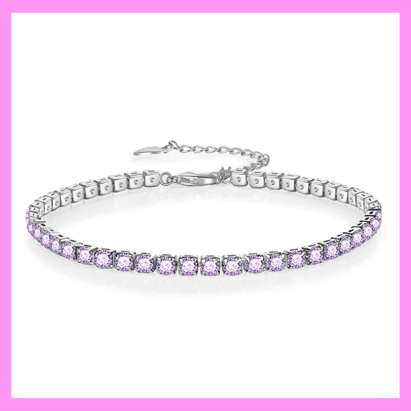 【2-14#】Tennis bracelet for female male in daily anniversary birthday For Discount