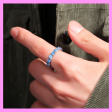 【1-26#】blue band ring  for unisex fashion daily engagement wedding anniversary Online Hot Sale