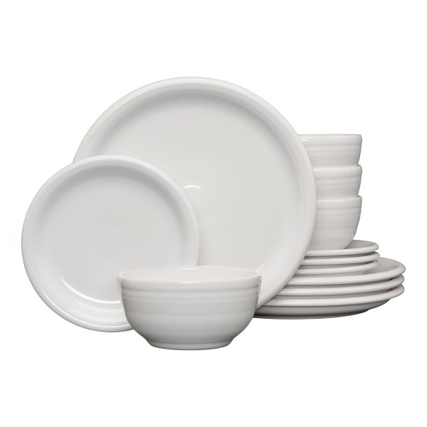 Bistro Coupe 12-Piece Dinnerware Set, Service for 4 For Sale