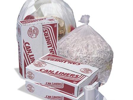 Pitt Plastics Mini-Roll Can Liners-Natural(17 x 18) Supply