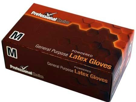 Professional Choice Latex Disposable Powdered Gloves(Medium) Supply