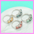 【1-01.11#】Three Setting Ring  for female fashion daily engagement wedding anniversary birthday present For Sale