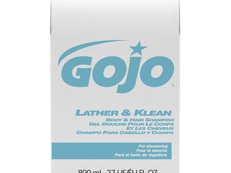 GOJO Lather & Klean Body & Hair Shampoo(800 mL BIB) Supply