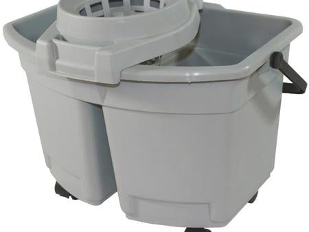 Impact 15 Qt. Plastic Divided Pail w-Wringer Cheap