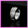 【1-08#】Good luck black and white move ring for male Exquise elegant gorgeous daily birthday Online