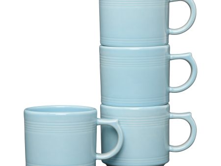 Fiesta 16 OZ Set of 4 Sky Stackable Mug Set Fashion