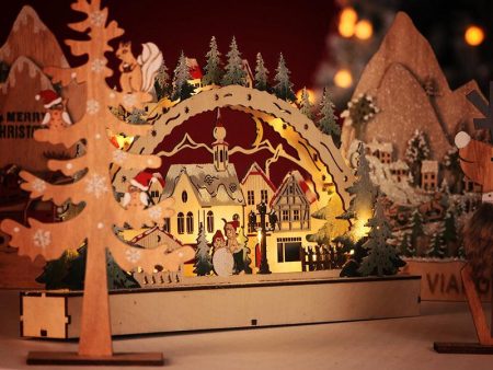 Wooden LED Luminous Christmas on Sale