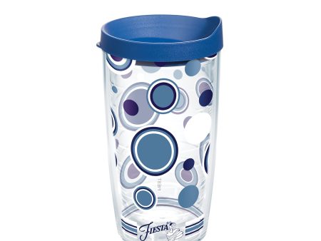 Fiesta® Dots Lapis 16 oz Tumbler with Blue Lid on Sale