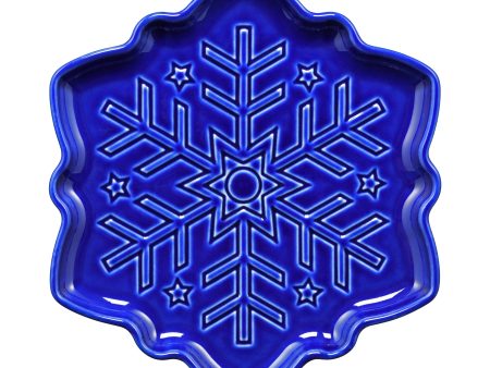 Retired Snowflake Shaped Plate 9 Inch Online Sale