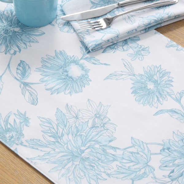 Botanical Floral Table Runner Online now