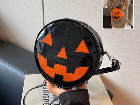 Halloween Pumpkin Small Round Bag Discount