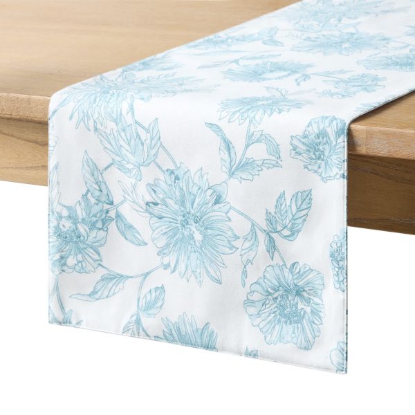 Botanical Floral Table Runner Online now