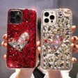 [1-3]  Two shining glitter bling bling cases Mobile phone case  Creative DIY mobile phone cases Unleash your personal style! Hot on Sale