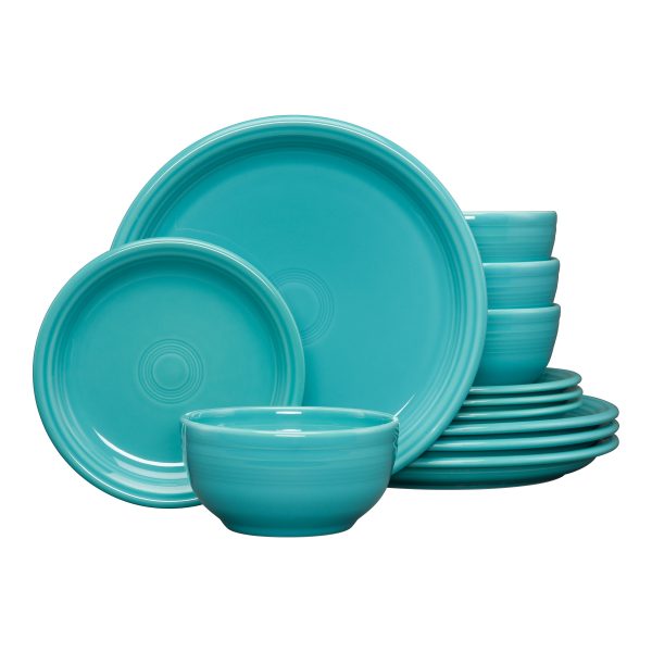 Bistro Coupe 12-Piece Dinnerware Set, Service for 4 For Sale