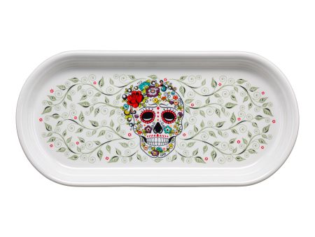 SKULL AND VINE Sugar 11 7 8 Inch Oblong Serving Platter Online now