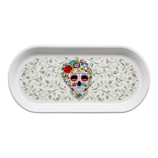 SKULL AND VINE Sugar 11 7 8 Inch Oblong Serving Platter Online now