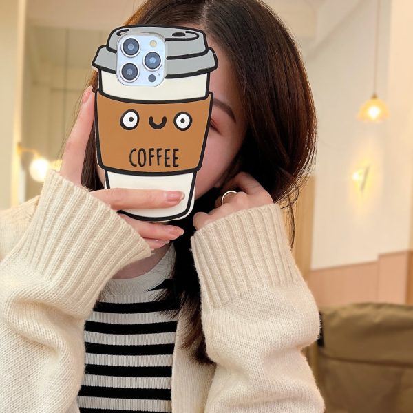 [3-5]Applicable Apple 16pro cute coffee cup phone case iPhone15 14 13 12proma x three-dimensional phone case Online Hot Sale