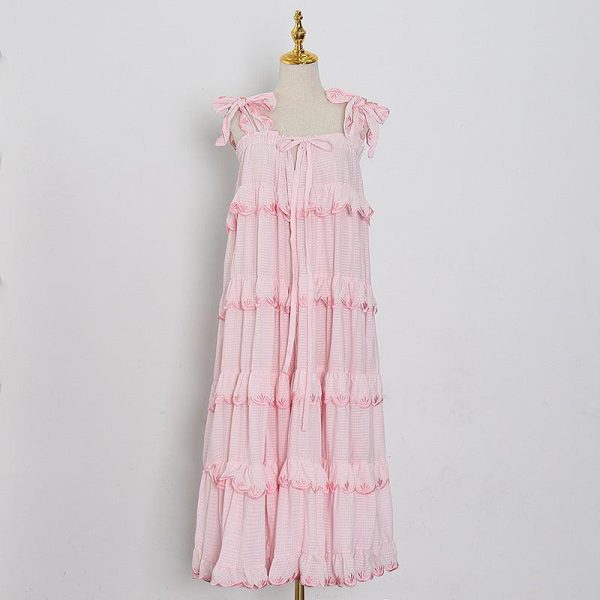 Women s Spring Sling Ruffled Discount