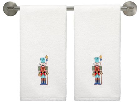 Nutcracker The Guardian Embroidered Hand Towel Set of 2 Sale