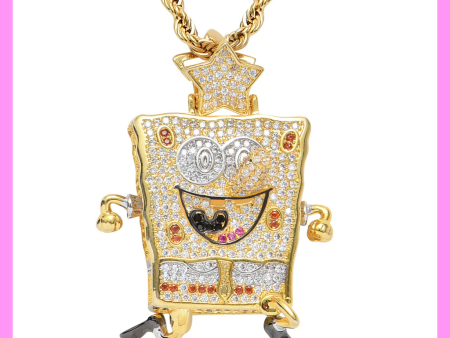 【3-22#】SpongeBob SquarePants necklace for Female Birthday Daily Online Sale