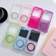 [4-17]Twisted Edge Jelly Colour Magnetic Ring for Samsung Galaxy zflip3 4 56 Generation Folding Phone Case Case Fashion Discount