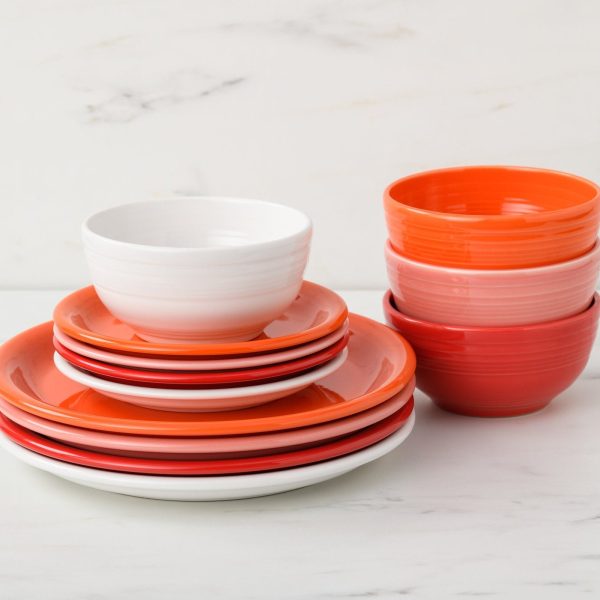 Sunset Horizon Bistro Coupe 12-Piece Dinnerware Set, Service for 4 on Sale