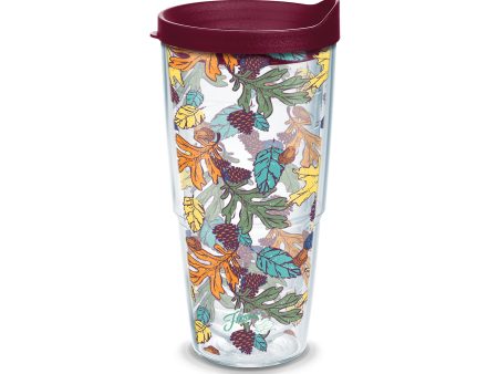 Fiesta® Butterscotch Fall 24 oz Tumbler with Lid Discount