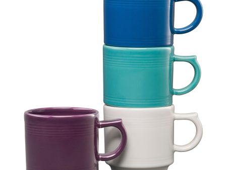 Fiesta 16 OZ Set of 4 Coastal Mixed Stackable Mug Set Online Hot Sale