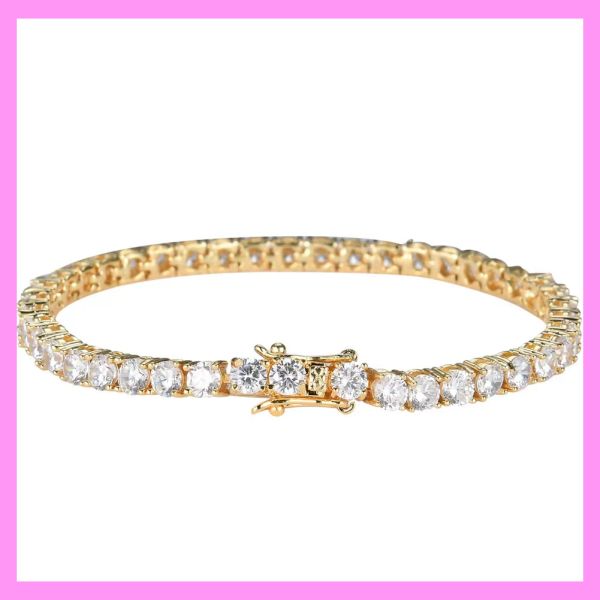 【2-39#】Tennis Bracelet   for female fashion daily engagement wedding anniversary birthday present Discount