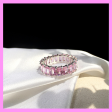 【1-01.4#】Colour Band Ring  for female fashion daily engagement wedding anniversary birthday present For Sale