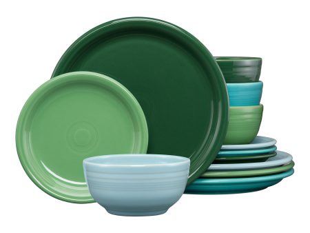 Aegean Bistro Coupe 12-Piece Dinnerware Set, Service for 4 For Cheap