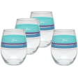 15 oz. Fiesta® Edgeline Stemless Wine Coastal – Set of 4 Hot on Sale