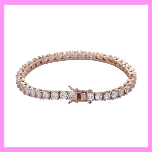 【2-39#】Tennis Bracelet   for female fashion daily engagement wedding anniversary birthday present Discount