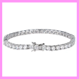 【2-39#】Tennis Bracelet   for female fashion daily engagement wedding anniversary birthday present Discount