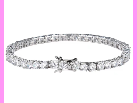 【2-39#】Tennis Bracelet   for female fashion daily engagement wedding anniversary birthday present Discount