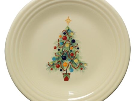 Christmas Tree Classic Rim 9 Inch Luncheon Plate Fashion