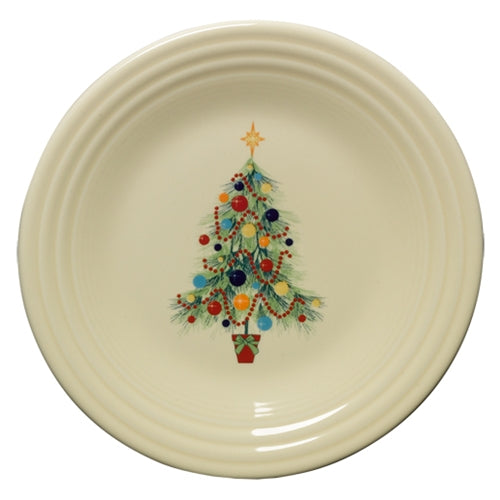 Christmas Tree Classic Rim 9 Inch Luncheon Plate Fashion