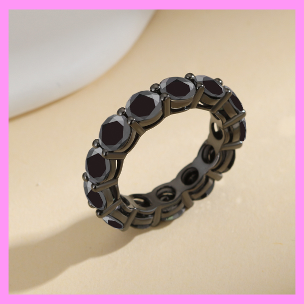 【1-01.39#】black band ring for Unisex fashion daily engagement wedding anniversary For Cheap