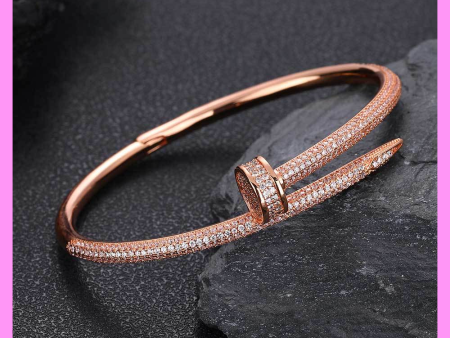 【2-38#】Nail Bangle  for female fashion daily engagement wedding anniversary birthday present Cheap