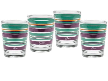 15 oz. Fiesta® Desert Sunset Stripes Tapered Double Old Fashion – Set of 4 For Cheap