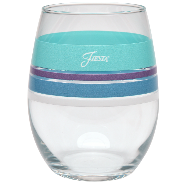 15 oz. Fiesta® Edgeline Stemless Wine Coastal – Set of 4 Hot on Sale