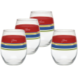 15 oz. Fiesta® Edgeline Stemless Wine Bright – Set of 4 Fashion