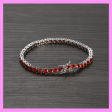 【2-41#】Red Tennis Bracelet   for female fashion daily engagement wedding anniversary birthday present on Sale