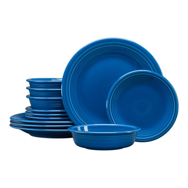 Classic Rim 12-Piece Dinnerware Set, Service for 4 Sale