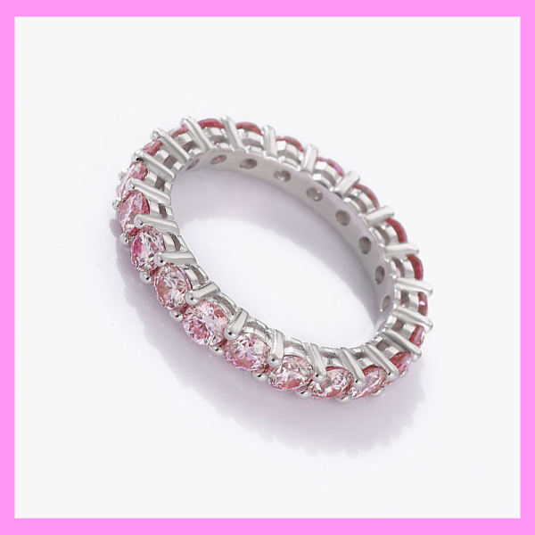 【1-01.40#】Multi-Color  band  Ring for female fashion daily engagement wedding anniversary Hot on Sale