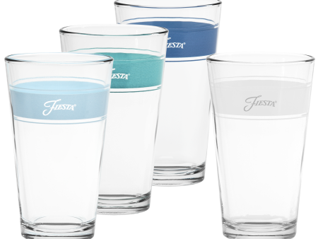 16 oz. Fiesta® Frame Cooler Coastal Blues - Set of 4 Discount