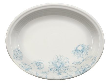 Botanical Floral 11 5 8 Inch Medium Oval Serving Platter Fashion