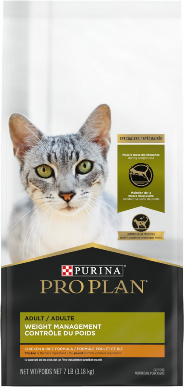 Purina Pro Plan Focus Weight Management Chicken & Rice Formula Adult Dry Cat Food on Sale